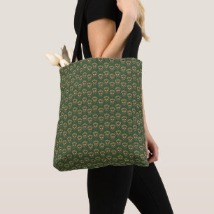 Bolsa Tote Caveira com Grinalda de Flores