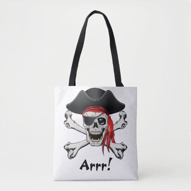 Bolsa Tote Caveira Pirata (Frente)