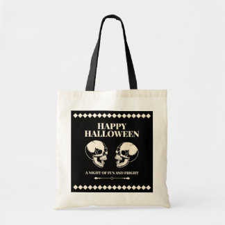 Bolsa Tote Caveiras Rindo Halloween