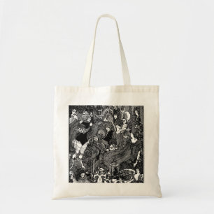 Bolsa Tote Caverna grotesco do baço, por Aubrey Beardsley