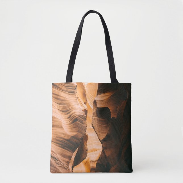 Bolsa Tote Caverna marrom sob céu limpo (Frente)