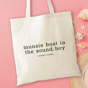Bolsa Tote Caymanian Folk Song Munzie Boat