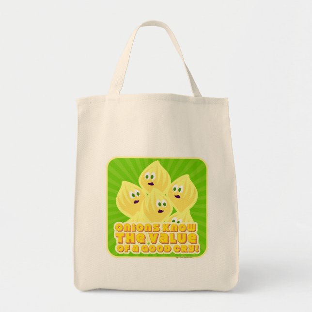 Bolsa Tote Cebolas de choro bonitas (Frente)