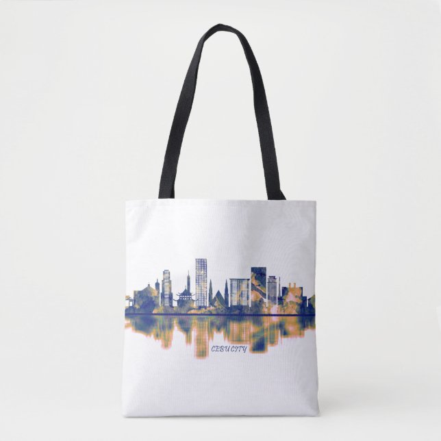 Bolsa Tote Cebu City Skyline (Frente)