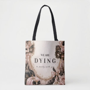 Bolsa Tote Celebração Caprichosa de Halloween em Pastel