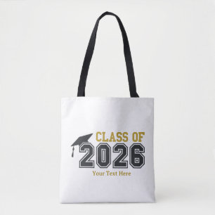 Bolsa Tote Celebração de Graduação da Turma de 2026 Design-54
