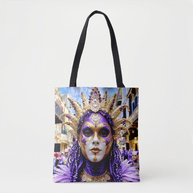 Bolsa Tote Celebração Mardi Gras O Ano Todo (Frente)