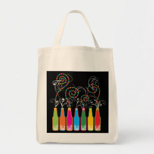Bolsa Tote Celebrações borbulhantes! Sacola feita sob