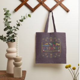 Bolsa Tote Celebrar a Design do Mês do Patrimônio Hispânico
