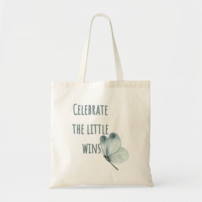 Bolsa Tote Celebrar Pequenas Vantagens (Frente)