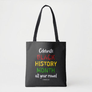 Bolsa Tote CELEBRE O MÊS DA HISTÓRIA NEGRA MHN Cristão BL
