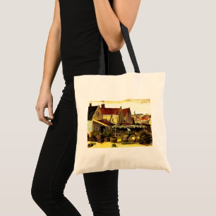 Bolsa Tote Celeiro de Secagem de Peixes por Vincent van Gogh