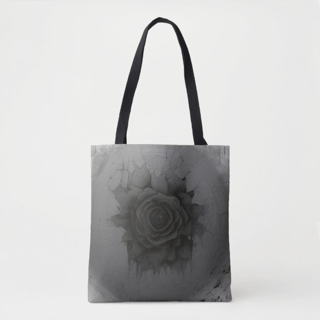 Bolsa Tote Celestial Black Rose (Frente)