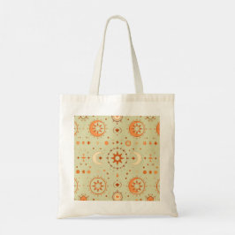 Bolsa Tote Celestial Boho Tote Bag | Padrão Sun & Moon