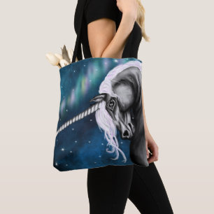 Bolsa Tote Celestial Guardian: Cinza Unicórnio com Dança Auro