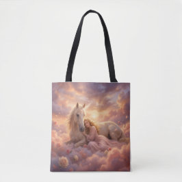 Bolsa Tote Celestial Maiden Horse Fantasy