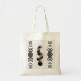 Bolsa Tote Celestial Moon Phases Triptych Poster | Abstract 