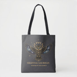 Bolsa Tote Celestial Owl Cosmic Guardian