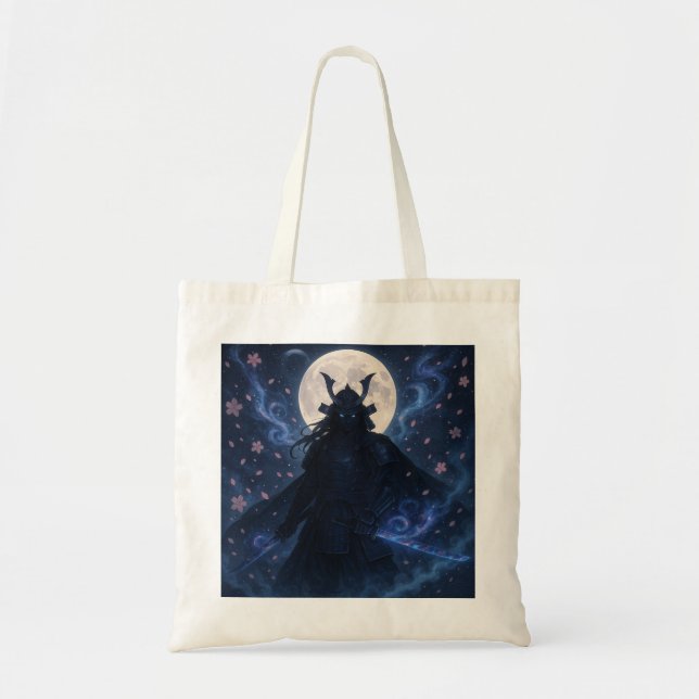 Bolsa Tote Celestial Samurai Tote Bag | Anime Fantasy Warrior (Frente)