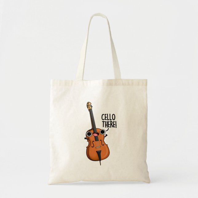 Bolsa Tote Cello Lá Encantado Música (Frente)