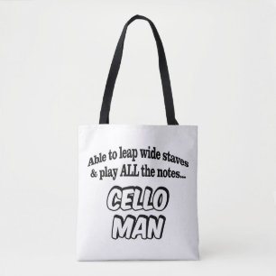 Bolsa Tote Cello Man - Super-herói da Música