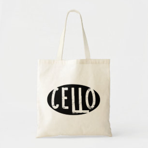 Bolsa Tote Cello Oval Rough Text