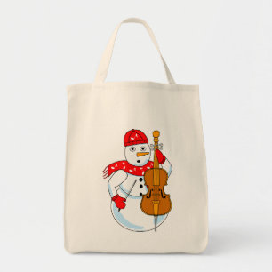 Bolsa Tote Cello Snowman