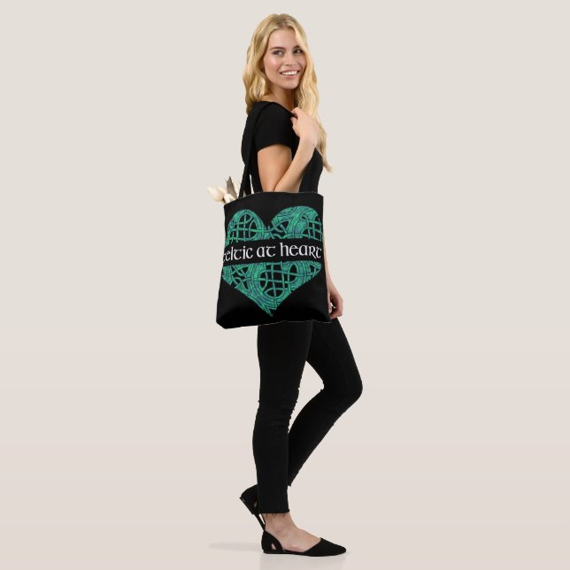 Bolsa Tote Céltico na sacola do coração (No(a) Modelo)