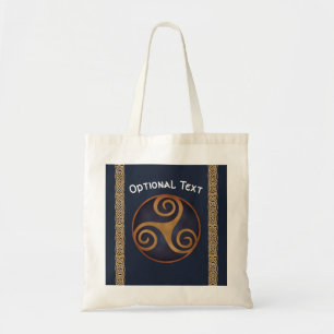 Bolsa Tote Céltico Triskelion (Azul) Personalizado