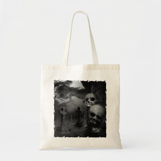 Bolsa Tote Cemitério Gótico (Frente)