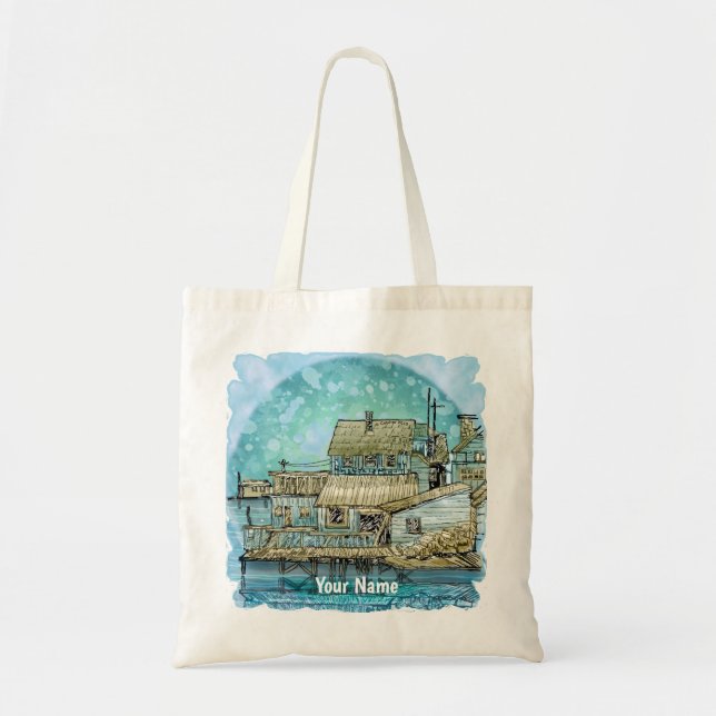 Bolsa Tote Cena de Cais  (Frente)
