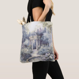BOLSA TOTE CENA DE CÁPSULA DE JARDINA DE ÁGUA PASEL TRANQUIL