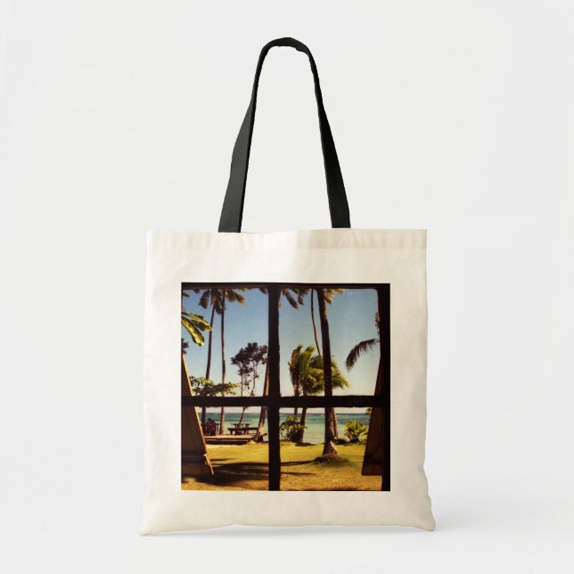 Bolsa Tote Cena de praia tropical de Fiji btcnm (Frente)