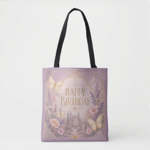 Bolsa Tote Cena de Sonho de Aniversário da Casa de Lavanda