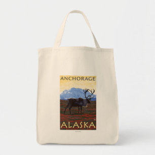Bolsa Tote Cena do caribu - Anchorage, Alaska