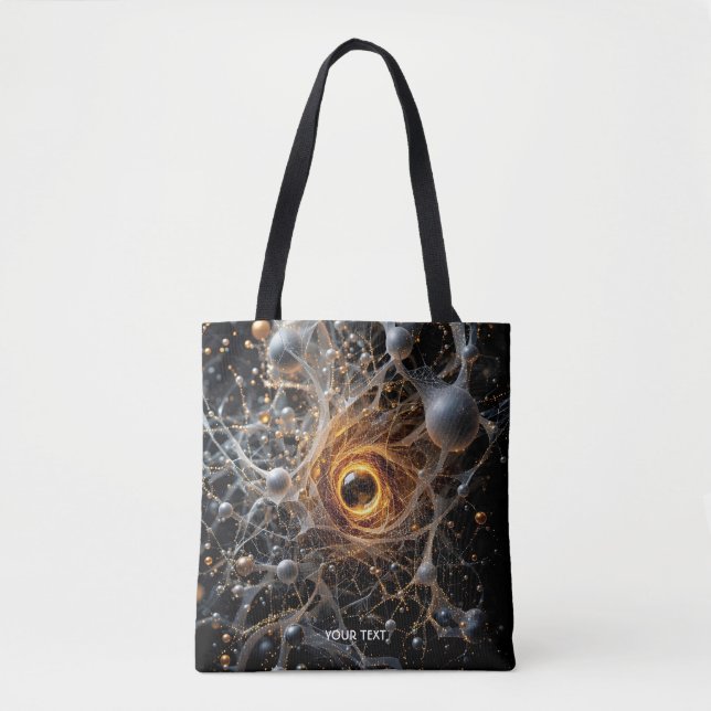 Bolsa Tote Cena do Espaço de Abstrato Fantasy (Frente)