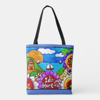Bolsa Tote Cena do lago Idahome, casa bem-vinda de Idaho IDA