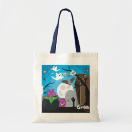 Bolsa Tote Cena do Monstro das Halloween