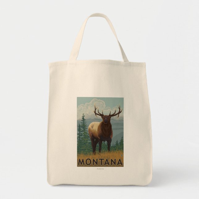 Bolsa Tote Cena MontanaElk (Frente)