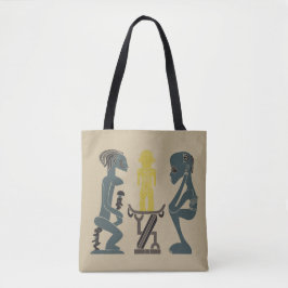 Bolsa Tote Cena tribal africana abstrata