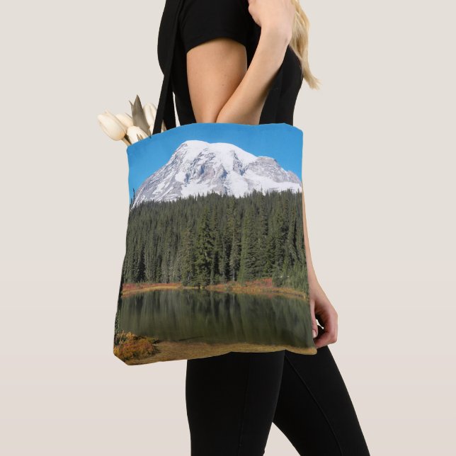 Bolsa Tote Cenário Montanhoso do Monte Rainier (Close Up)