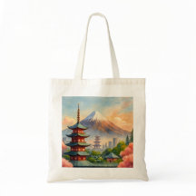 Cenário Urbano de Tóquio Japão Aquarela Lembrança