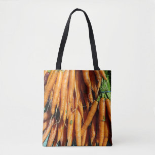 Bolsa Tote Cenoura Laranja de Colheita Fresca da Fazenda à Me