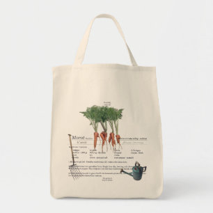 Bolsa Tote Cenouras adoráveis cultivadas a partir de sementes