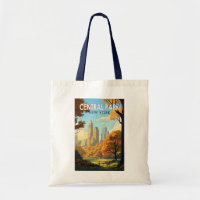 Central Park New York Viagem Art Vintage