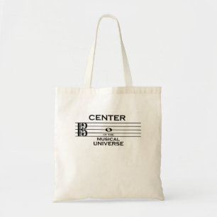 Bolsa Tote Centro do design musical do Clef de alto do