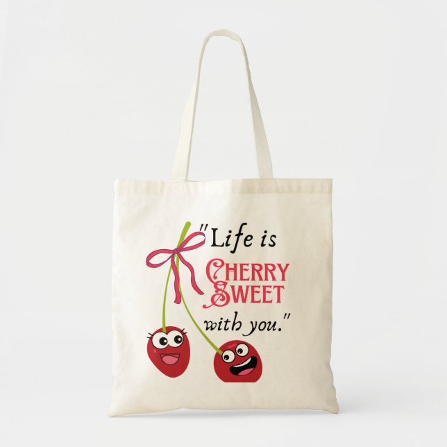 BOLSA TOTE CEREJA (Frente)