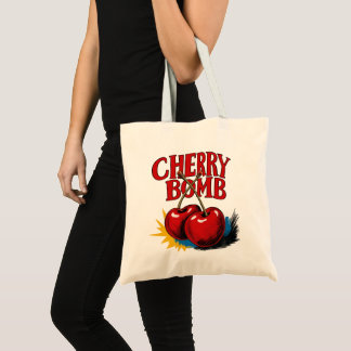 Bolsa Tote Cereja Bomba Cerejas Retrô
