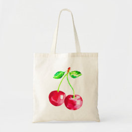 Bolsa Tote Cereja, cerejas vermelhas
