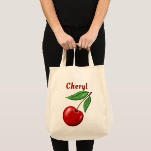 Bolsa Tote Cereja Personalizada Red Cherry